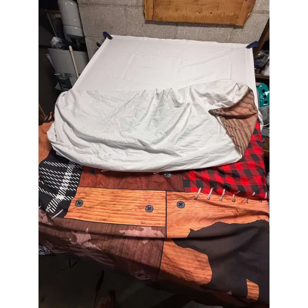 Queen sized Graphic adventure awaits Duvet cover